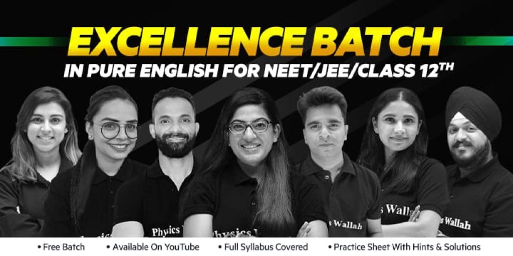 Excellence Batch For Class 12 JEE Main NEET Pure English Batch Complete Details